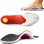 Orthotic Insoles for Women and Men, Arch Support Insoles, Plantar Fasciitis Arch Support Shoe Boot Flat Feet Inserts, Orthotic Feet Heel Pain Shock Absorption Comfortable Insoles (Large EU 40-46)
