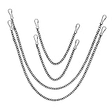 Materiales duraderos: fabricadas con cadenas y eslabones resistentes, estas cadenas son duraderas y garantizan su uso. ideales para colgar marcos de fotos o como cadena cruzada