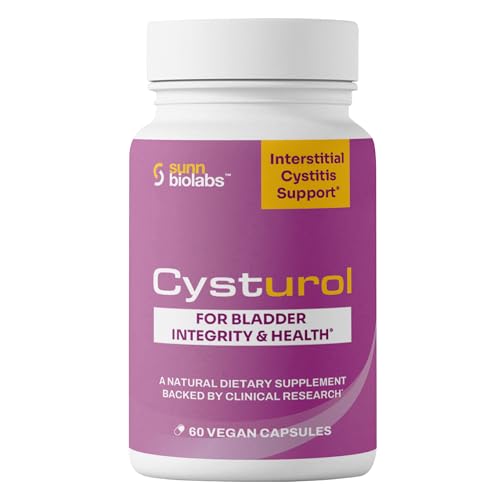 CYSTUROL Bladder Support Supplement | Interstitial Cystitis (IC) | Bladder Pain | Urinary Tract Health | Clinically Studied Formula for Bladder Inflammation UTI Mast Cell Support & Urinary Urgency