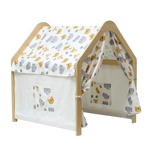 Wooden Frame Kids Play Tent for Toddlers
