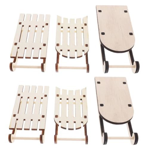 Abaodam Polar Express Sleigh Bell Ornaments Christmas Sled Decorations Miniature Christmas Tree Ornaments Set