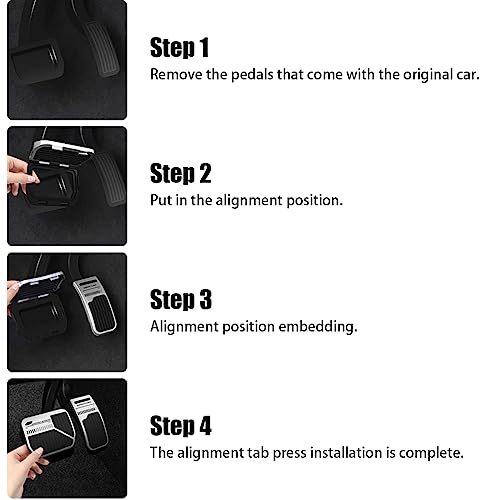 CGEAMDY 2 pcs Universal Auto Aluminum Pedal Covers, Durable Non-Slip Foot Pedals Pads, Brake Accelerator Pedal Covers Aluminum Car Accessories Suitable for Foot Pedal Pad Replacement(Red) - Image 6