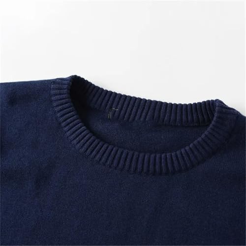 Men's Crew Neck 100 Percent Cotton Knit Sweater Pullover Comfortable for Spring Winter Holiday Casual Wear4