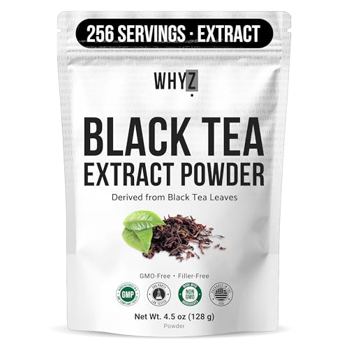 Instant Black Tea Extract Powder, Unsweetened Iced...