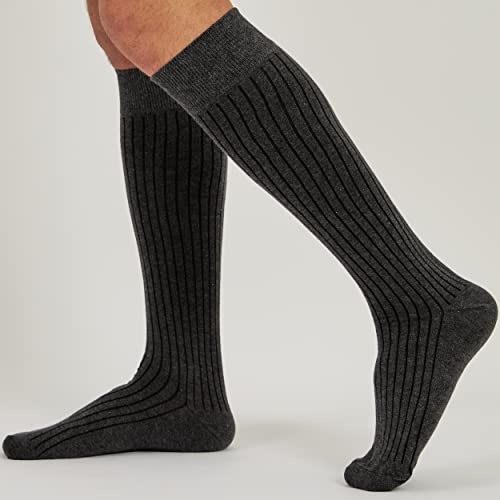 Image of Mysocks Knee High Socks for Women Men Combed Cotton Seamless Toe Tall Long High Socks