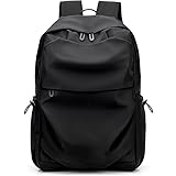 [PYKES PEAK] パイクスピーク リュック バックパック リュックサック 【最大 15インチ PC収納 A4 22L 6ポケット 軽量 550g 背中 通気性】 大容量 通勤 通学 旅行 メンズ レディース Dバッグ デイバックリュック (ブラック)