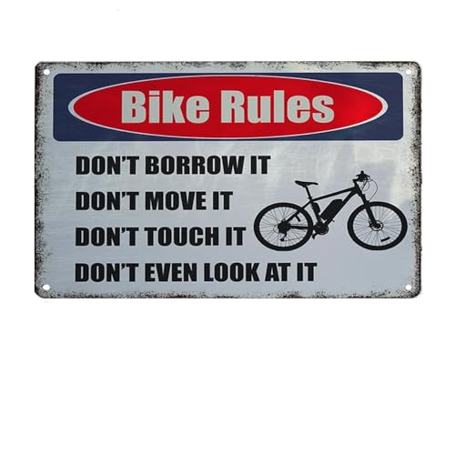Aowotu Bike Rules Don't Borrow It Don't Move It Don't