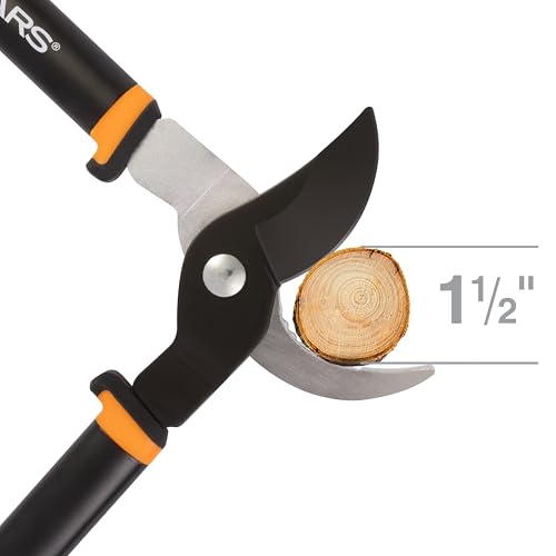 Image of Fiskars Bypass Lopper, Lightweight Tree Pruning Tool, Rust Resistant and Low Friction Coating, SoftGrip Handle Control with Shock-Absorbing System, 24 inch