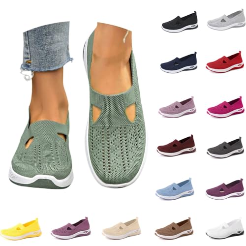 Chaussures Femme Confort Chic - Chaussures Mode Et Sport pour Femmes Chaussure Orthopédique Basquette De Marche Printemps Sneakers Ete Pieds Larges Chaussure...