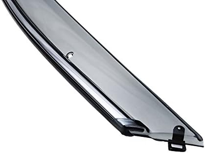WellVisors Window Visors Wind Deflectors Compatible with Kia 2011-2015 Optima 2016 Hybrid with Chrome Trim Rain Guards 3-847KA006