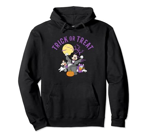 Disney Mickey and Friends Halloween Trick or Treat Group Pullover Hoodie