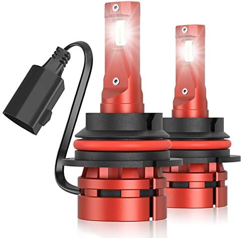 Torchbeam T2 9007/HB5 LED Bulb, 16000 Lumens Hi/Lo Bulbs Replacement Kit, 60W 400% Brightness LED Bulbs, 6500K Cool White 50000+ Hour Lifespan, Pack of 2