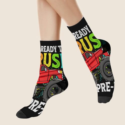 I'm ReadyS To CRUSH PRE K Half Calf Sock For Son4