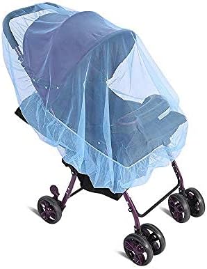 Amazon ベビーカー蚊帳 ベビーカー 虫除け ネット ベビーカーカバー 蚊帳 日よけ 虫よけカバー 赤ちゃんを虫から守る 害虫侵入を防ぐ かや ネット ブルー 日よけ 虫よけカバー ベビー マタニティ 通販