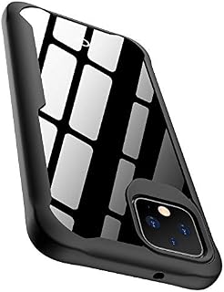Google Pixel 4 Case, ORETECH Thin Shockproof Hybrid Clear Google Pixel 4 Phone case,Anti Scratch Hard PC + Silicone TPU Bumper Frame Protective Cover Case for Google Pixel 4 -Transparent & Black