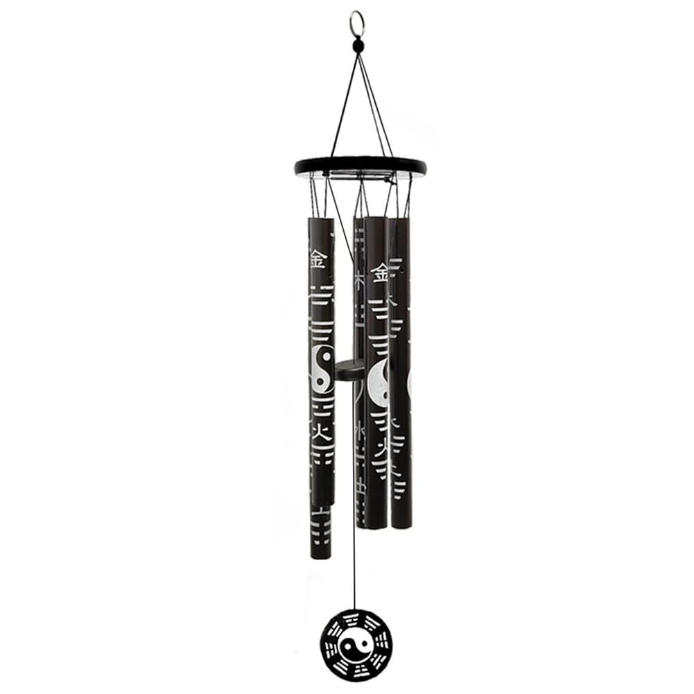 Haopeuk Extra Small Bagua Wind Chime Pendant Chinese Feng Shui Ornament Commemorative Wind Chime Lucky Wind Chime Pendant Easy To Use