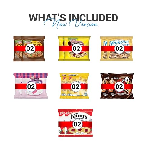 image for YESY Cookies Variety Pack - Individually Wrapped Assortment, Sampler B