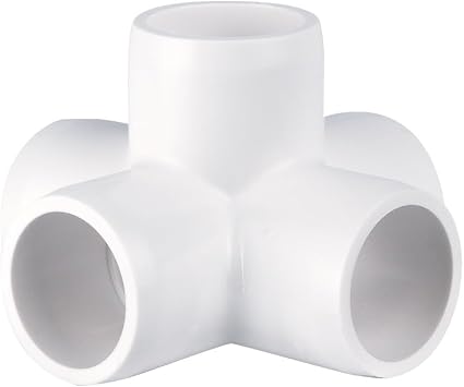 Furniture Grade 1/2" 5-Way Cross PVC Fitting Connector