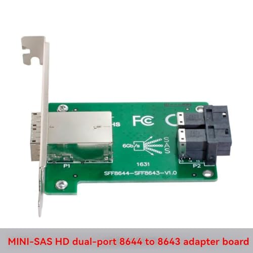 Tarjeta de expansión de 12 G y 2 puertos SFF-8644 a SFF-8643 con diseño mini 4