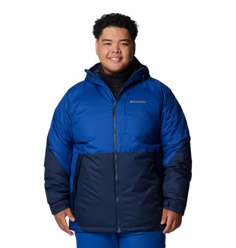 Columbia Jaqueta masculina Snowy Summit, azul montanha/azul marinho, 4X alto