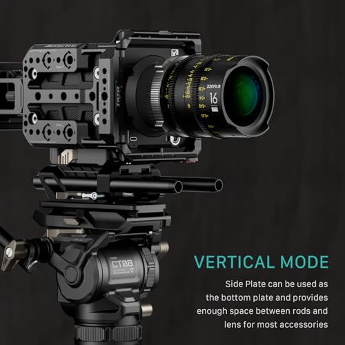 Image of Tilta Camera Modular Full Cage Compatible with Blackmagic Pyxis 6K / Pyxis 12K | Quick Release Bottom Plate | NATO Rai | Arri Rosette, Cold Shoe, SSD Mount | Multi-Thread Accessory Support
