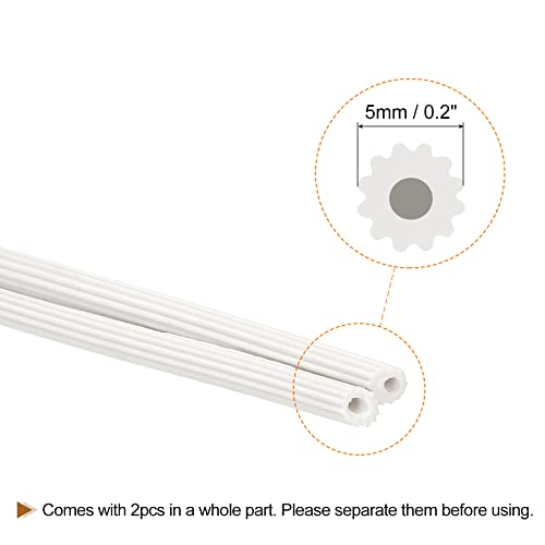 uxcell Screen Spline, 15M/49.21Ft Silicone Sealing Strip Window Screen Retainer, 5mm OD White by uxcell - Used condition - Image 3
