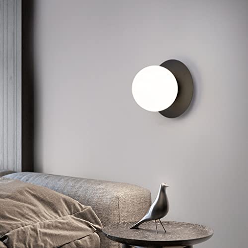 Wall Sconce Lights E27 Modern Glass Sphere Sconce Minimalism Bedside