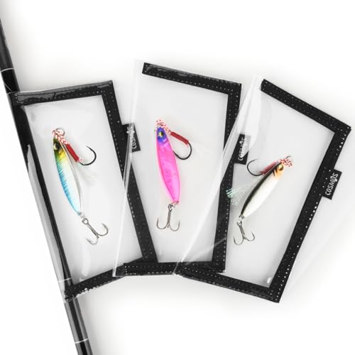 CM Pack of 3 Fishing Lure Wraps Fishing Hook Covers Bait Storage for Protecting Sharp Fishing Hook (Small Size)