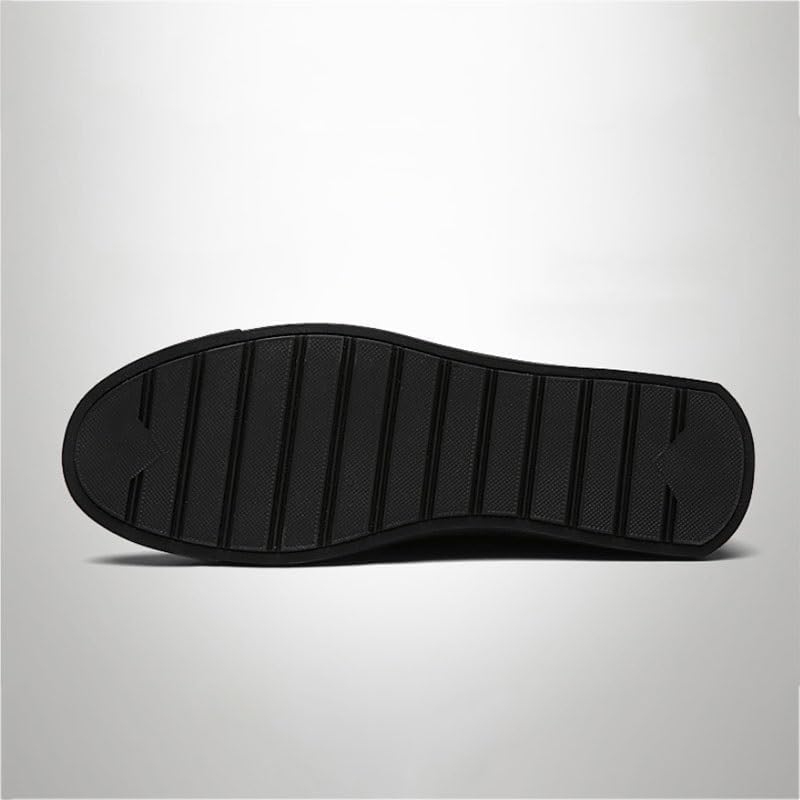 Men's Vintage Lace-up Round-Toe Leather Shoes Business Dress Low-top Oxfords Shoes Men Comfortable Soft-Soled Shoes for Party Wedding Work