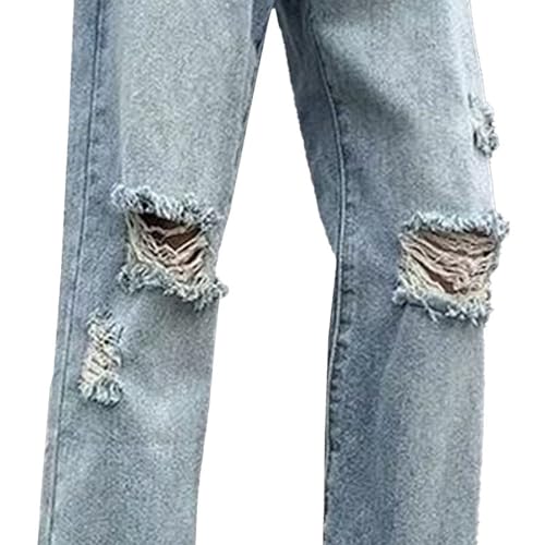 Loose Fit Jeans for Men Baggy Ripped Jeans Wide Leg Hip Hop Jean Loose Fit Denim Pants Y2k Streetwear2