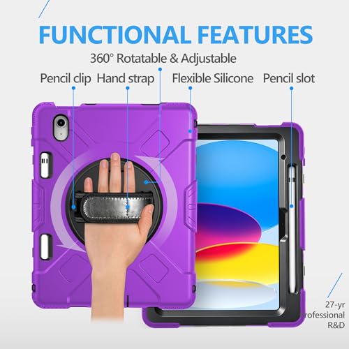 Image of Miesherk STOCK for iPad (A16) 11th /10th Generation Case 2025 /2022 Purple