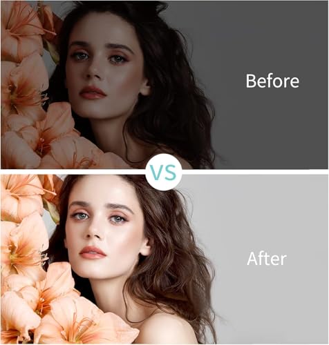 NOBILIGHT LED Video Light Camera Light Laptop Light for Zoom Meeting Photography Lighting 100 LED Beads with Clip Dimmable and Rechargeable for Camera Selfie Stick Tripod Laptop Cellphone (White)