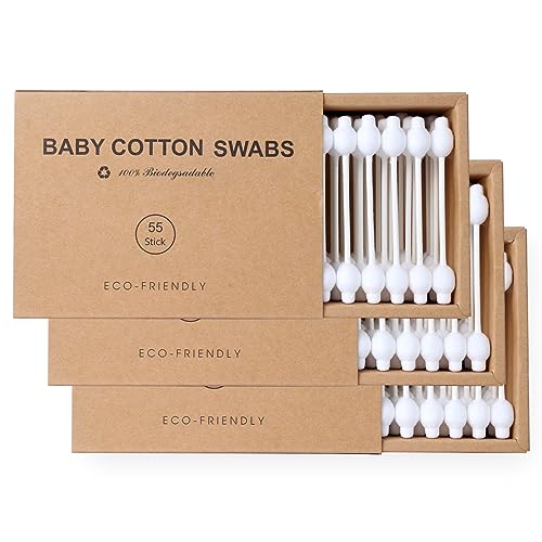 Image of Kiemeu Baby Qtips Safety Swabs For Ears Safety Qtips Cotton Swabs For Kids
