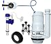 FlushSaver 3" DRAIN STANDARD LEVER HANDLE Dual-Flush Deluxe DIY Conversion Kit - FITS STANDARD 3" DRAIN TWO PIECE TOILETS. Converts standard toilets into efficient dual-flush systems.