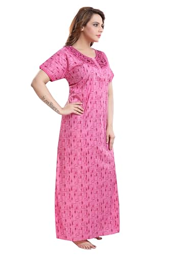 Image of TRUNDZ Women's Cotton Printed Maxi Nighty