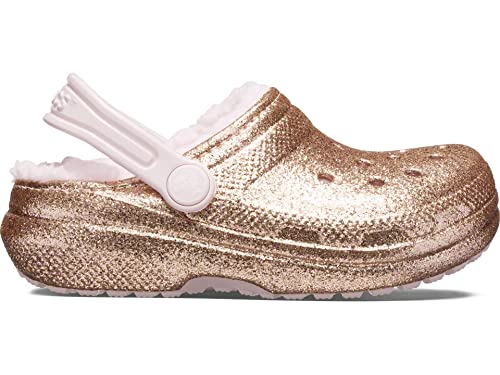 Crocs Classic Tie Dye Lined Clogs | Kids' Slippers, Gold/Barely Pink, 5 Us Unisex Big #TOP4
