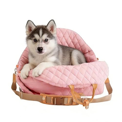 Car Seats For Dogs - Adjustable Strap Waterproof, Dog Booster Seat Cat Travel Carrier, Truck, SUV, RV, Vehicle, Auto, Front, Bac