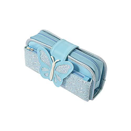 YOYIK Trousse Fille à Deux Compartiment Trousse Scolaire Fille Kawaii Sac à crayons Trousse Cover