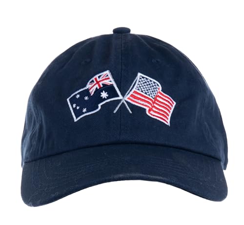 Image of Ann Arbor T-shirt Co. American Friendship Nations Flag Baseball Low Profile Dad Hat for Men Women