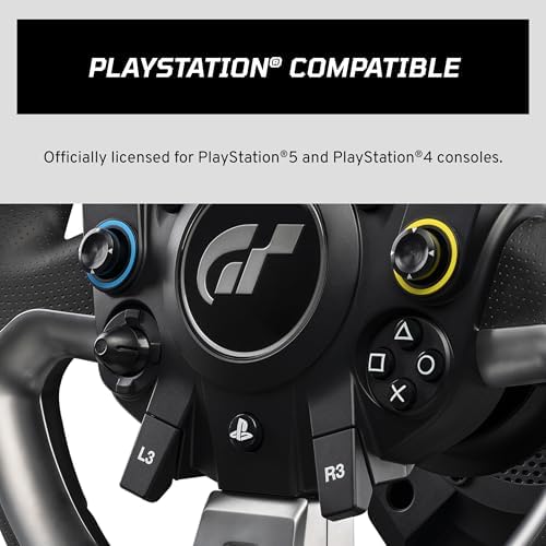 Fanatec Officially Licensed Gran Turismo DD Pro PlayStation Sim Racing Steering Wheel, Base and Pedals – Polyphony Digital Wheel, 5 Nm FluxBarrier Direct Drive, 2-Pedal Set for PC, PS5, PS4 — 사진 2