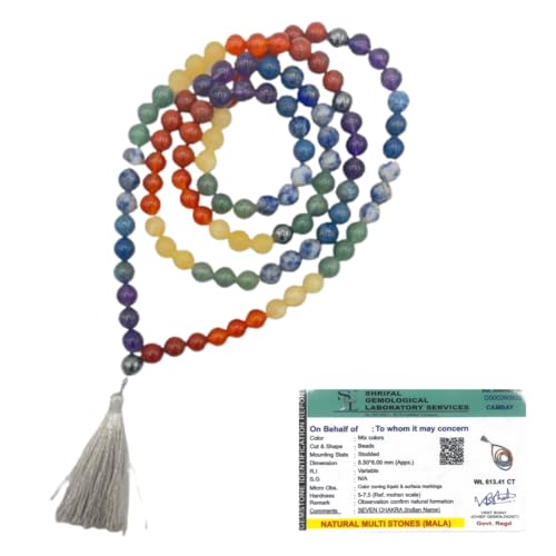 GOLDEN QUARTZ - THE CRYSTAL HUB - 7 Chakra Mala Certified Natural...