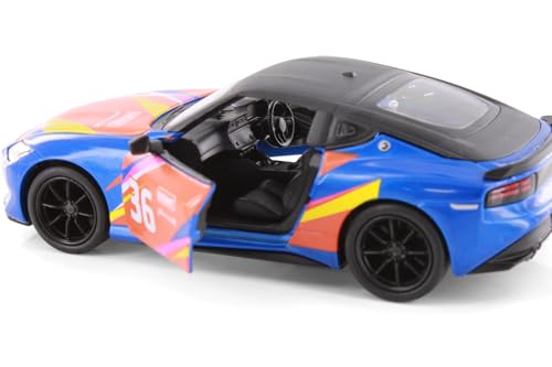 Modelo a escala 1:36 Nissan Fairlady Z KiNSMART Azul miniatura 5