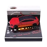 SIWEME 3D Calendar 2026,3D Memo Pad Time Piece Calendar 2026 Red Car Creative Tear Away Calendar Paper Carving Art Multi-Color DIY Note Unique Desk Decor