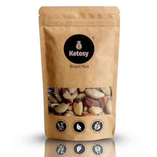 Image of Ketosy Premium Brazil Nuts - 250g | Supports Immunity | Thyroid Function Support Nutrients | Rich in Selenium |Unroasted Brazilian Nuts - Large Jumbo Size Nuts
