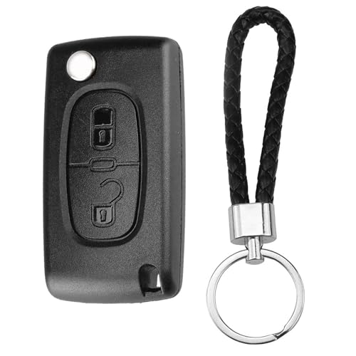 Guscio Chiave KASER Per Peugeot 106, 207, 208, 206, 307, 308, 407, 806, 107 – Solo Scocca E Lama + Portachiavi Pelle - 4