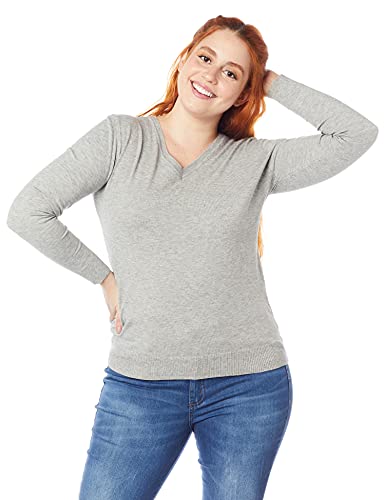 Suéter Blue Bay Casual feminino, Cinza claro, M