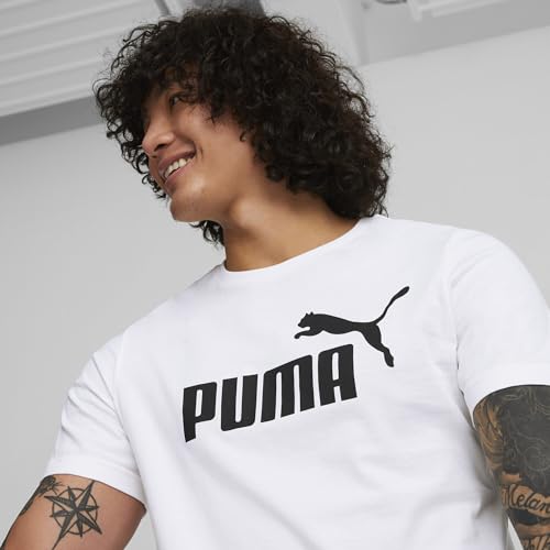 PUMA Herren Ess logo te T shirt, Puma White, XL EU – Ansicht 5