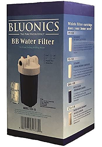 Miniatura 9 de Bluonics El sistema de carcasa del filtro de agua para toda la casa de 4.5 x 10 utiliza cartuchos de tamaño estándar de 4.5 x 10  completo con