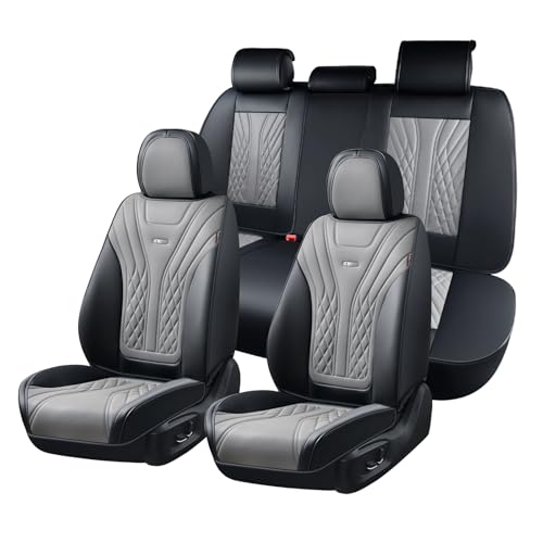 Image of Coverado Car Seat Covers, Car Seat Covers Front Seats, 2-Pack Front Seat Cover, Nappa Leather Waterproof Seat Covers, Car Seat Protectors, Automotive Seat Covers Universal Fit for Most Vehicles