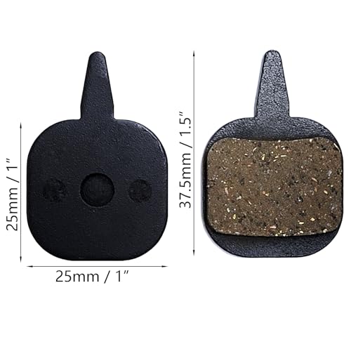 4 Pairs Bicycle Bike Disc Brake Pads Resin Semi-Metallic 4mm Thickness Compatible with Tektro IO Mountain Bike Replacement Parts Set - Thumbnail 2